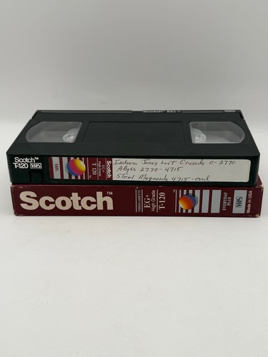 Scotch 120 vhs videocassette - vhs,